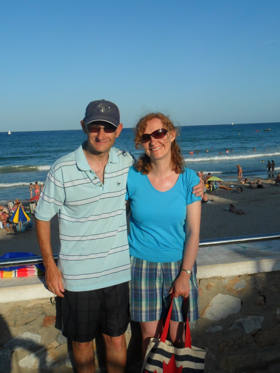 Dave and Jo by the sea
