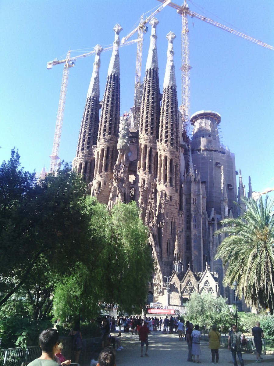 Sagrada familia cathedral in Barcelona